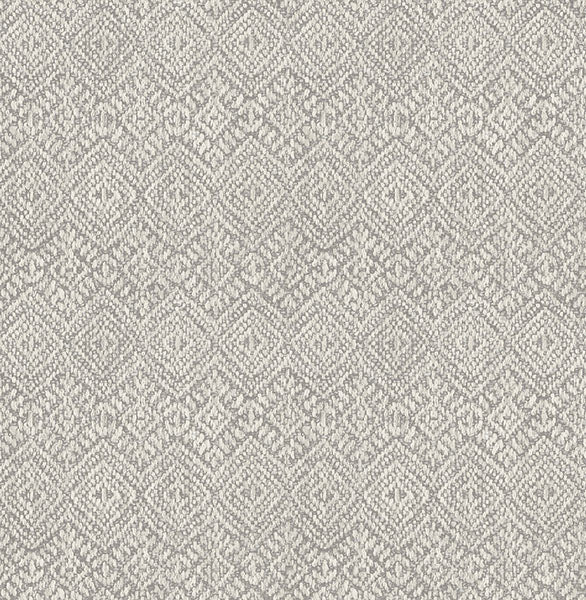 media image for Gallivant Grey Woven Geometric Wallpaper 278