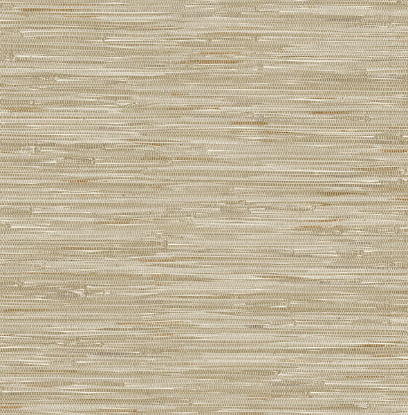 media image for Exhale Light Brown Woven Faux Grasscloth Wallpaper 24