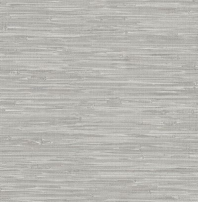 product image of Exhale Light Grey Woven Faux Grasscloth Wallpaper 587