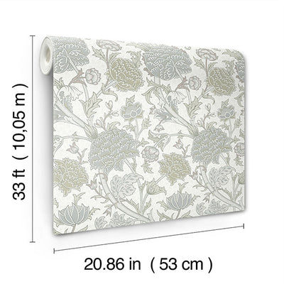 product image for Cray Light Green Floral Trail Wallpaper 76