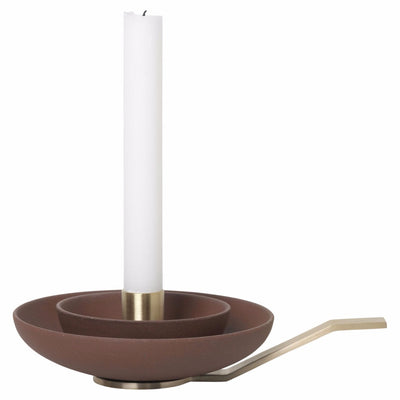 product image of Around Candle Holder in Rust by Ferm Living 527