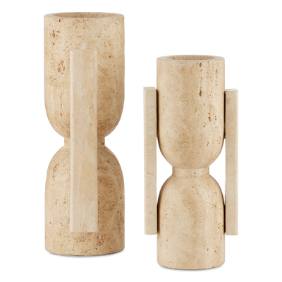 product image for Stone Vase Face To Face Set Of 2 By Currey Company Cc 1200 0815 2 78