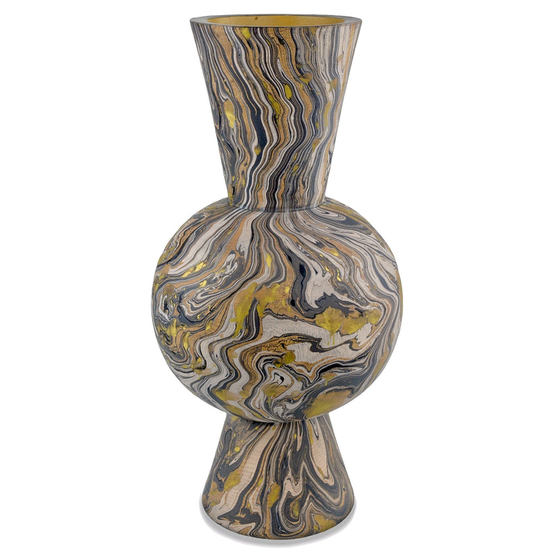 media image for Brown Marbleized Vase By Currey Company Cc 1200 0730 2 22