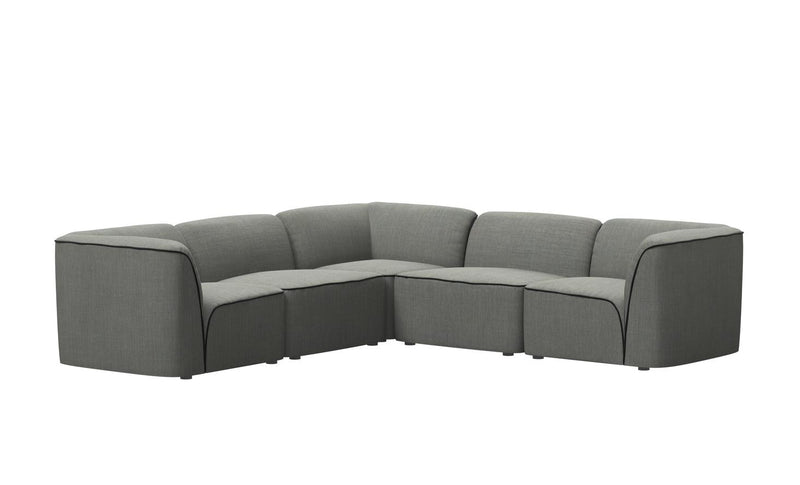 media image for Flora 5 Seater Corner Sectional Woud 650793 1 298