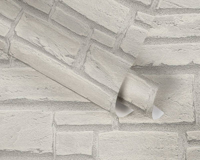 product image for Cottage Brick Wallpaper in Grey 62