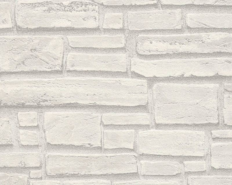 media image for Cottage Brick Wallpaper in Grey 21