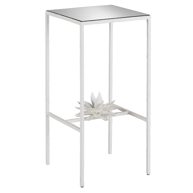 media image for Sisalana White Accent Table By Currey Company Cc 4000 0166 1 283