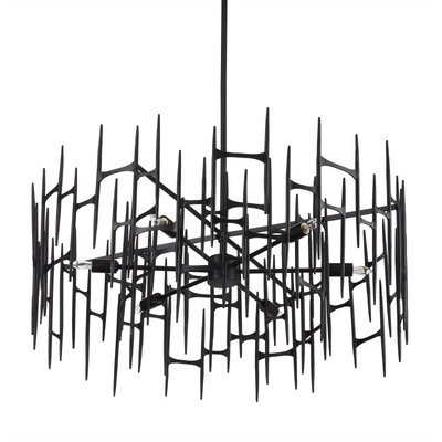 product image for Attingham Black Chandelier By Currey Company Cc 9000 1091 4 37