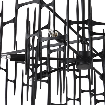 product image for Attingham Black Chandelier By Currey Company Cc 9000 1091 5 33