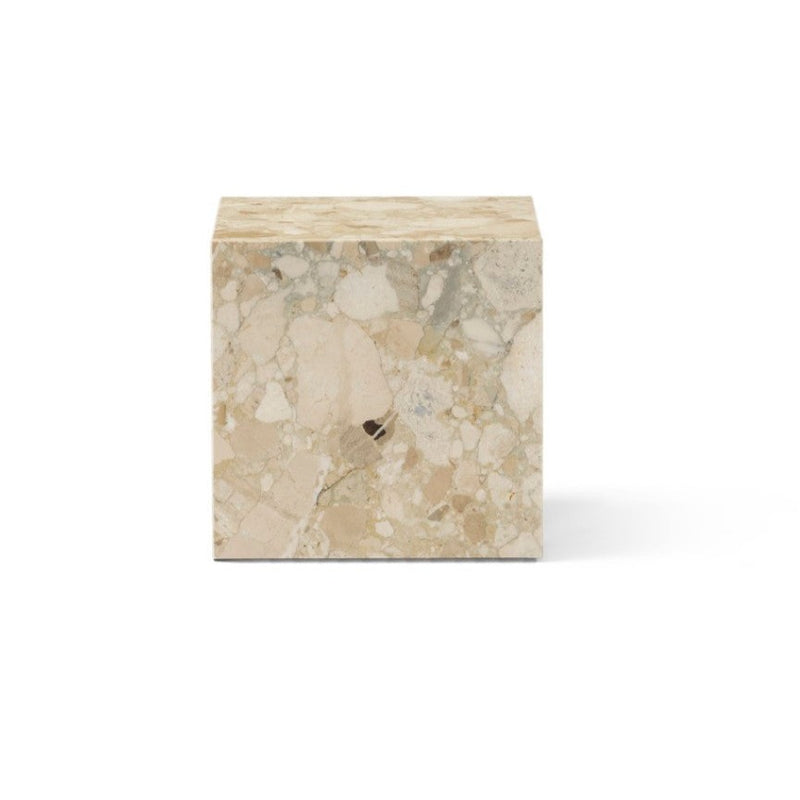 media image for Plinth Table Cubic In New White Carrara Marble Design By Menu 10 235