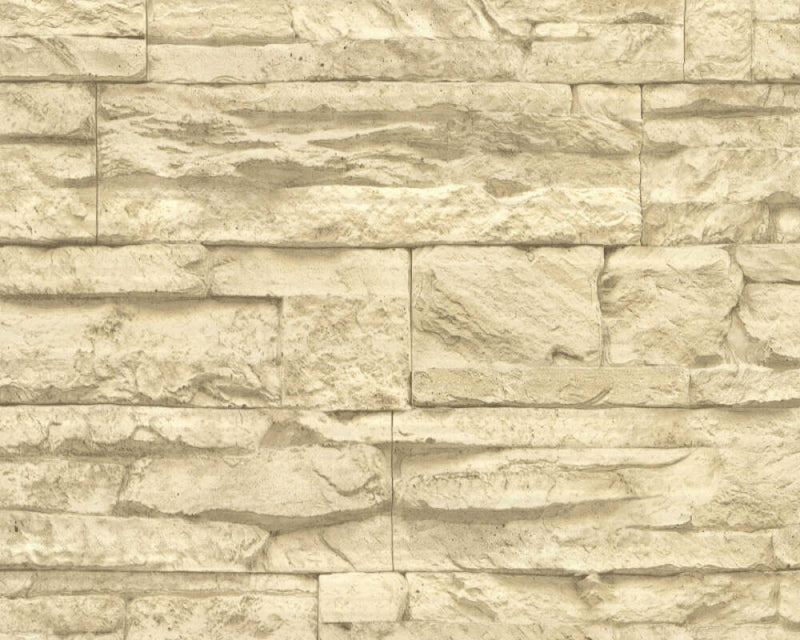 media image for Flat Stone Wallpaper in Cream/Beige 27