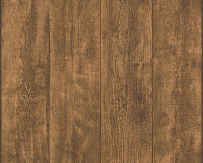 product image of Cottage Wood Panels Wallpaper in Brown 572