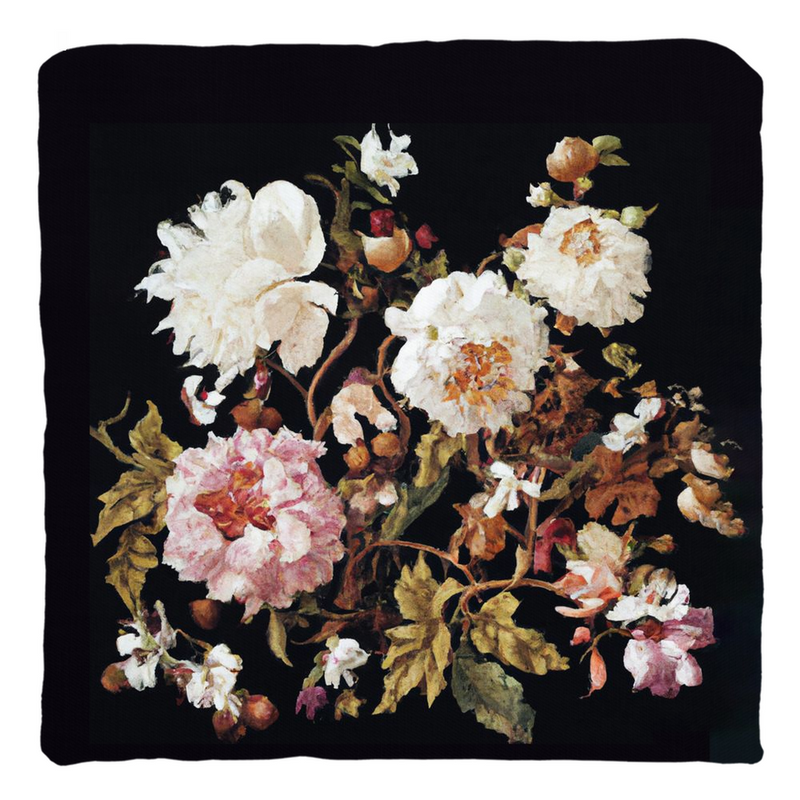 media image for Antique Floral Throw Pillow 233