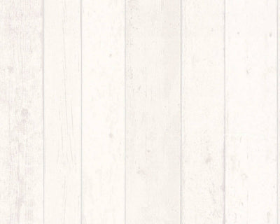 product image for Cottage Wood Planks Wallpaper in Grey/White 20