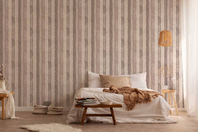 product image for Cottage Wood Planks Wallpaper in Brown/Cream 37