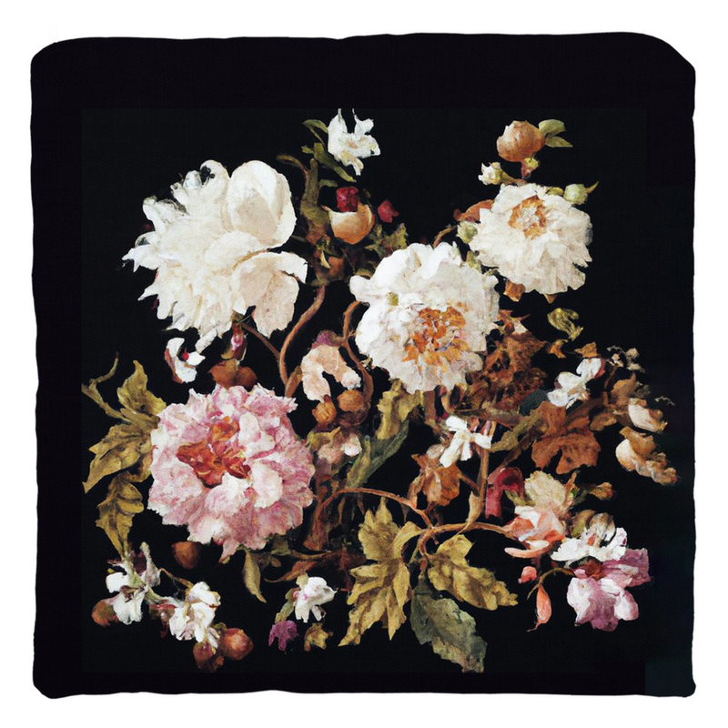media image for Antique Floral Throw Pillow 251