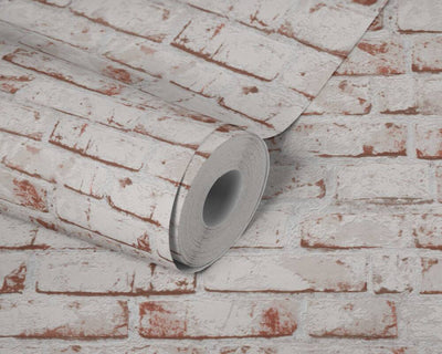 product image for Cottage Brick Wallpaper in Beige/Brown/Red 94