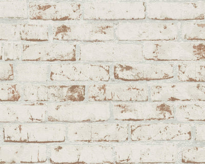 product image of Cottage Brick Wallpaper in Beige/Brown/Red 546