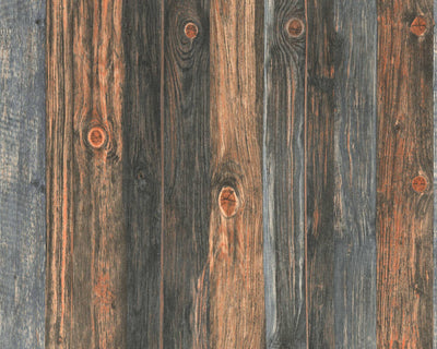 product image for Cottage Wood Panels Wallpaper in Brown/Grey 1