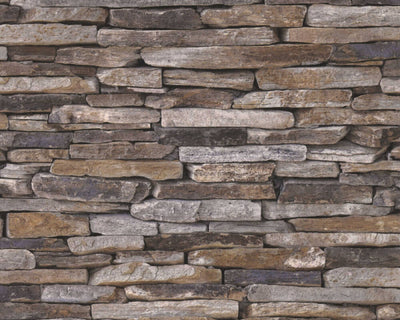 product image for Flat Stone Wallpaper in Beige/Brown/Yellow 66