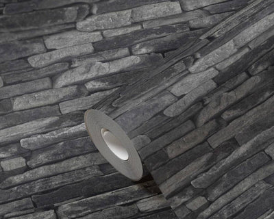 product image for Flat Stone Wallpaper in Dark Grey 92