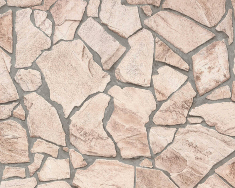 media image for Stone Abstract Wallpaper in Beige/Grey 237