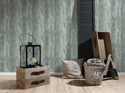 product image for Cottage Wood Wallpaper in Green 35