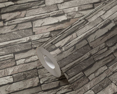 product image for Flat Stone Wallpaper in Black/Cream/Grey 37