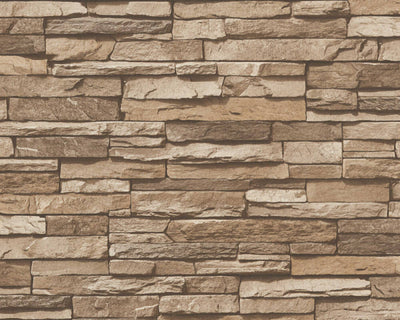 product image of Flat Stone Wallpaper in Beige/Brown 567