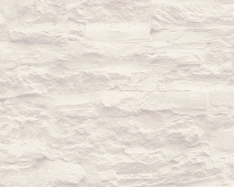 media image for Stone Structure Wallpaper in Cream/White 283