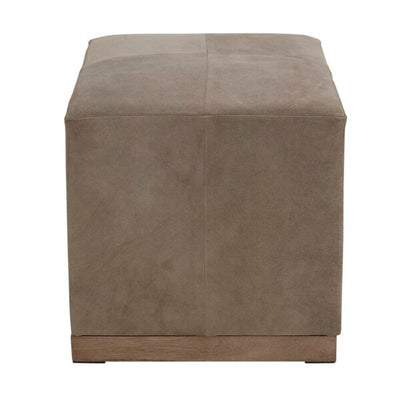 product image for Felix smoked suede Leather Ottoman 1 17