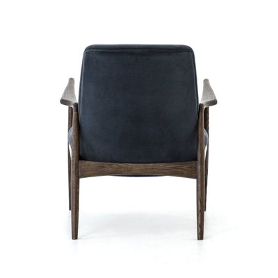 product image for Braden Chair In Modern Velvet Shadow 2