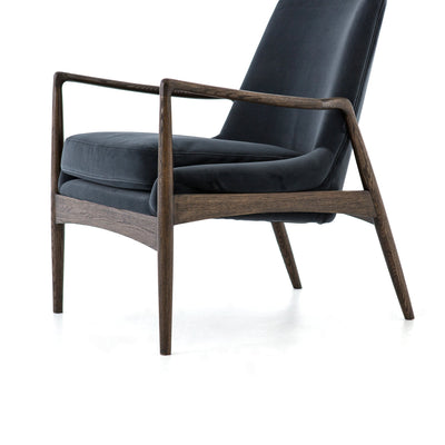 product image for Braden Chair In Modern Velvet Shadow 86