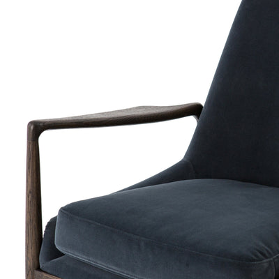 product image for Braden Chair In Modern Velvet Shadow 36