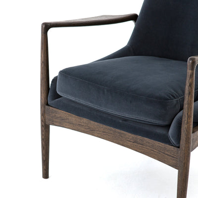 product image for Braden Chair In Modern Velvet Shadow 64