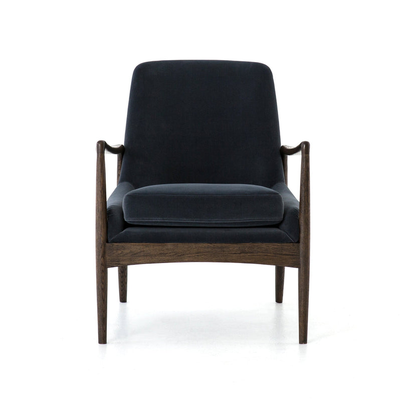 media image for Braden Chair In Modern Velvet Shadow 215