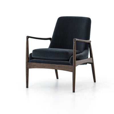 product image of Braden Chair In Modern Velvet Shadow 568