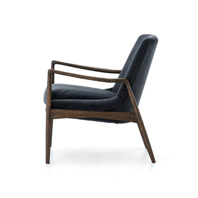 product image for Braden Chair In Modern Velvet Shadow 90