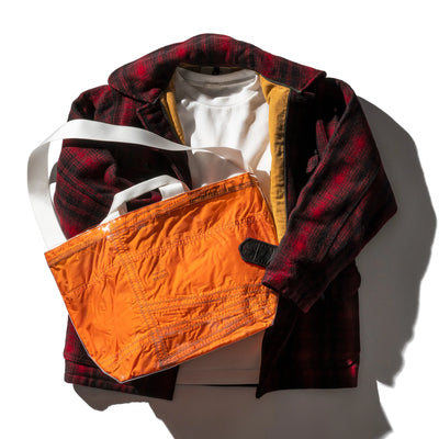 product image of Covered Parachute Shoulder Bag - Orange 523