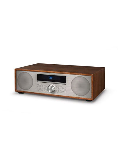 product image for fleetwood clock radio cd player in walnut 2 6