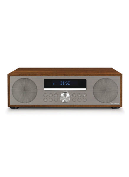 media image for fleetwood clock radio cd player in walnut 1 224