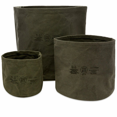 product image for Canvas Pot Cover Large in Green 95