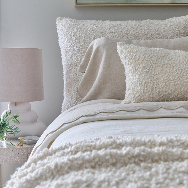 media image for Murphy Ivory Sham W Insert Pom Pom At Home Jc 1200 Iv 10X 2 297