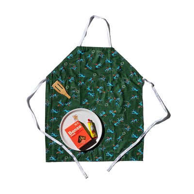 product image of Hand Printed Cowboy Adult Apron 55