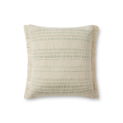 product image of Ivory/Sage Throw Pillow Cover w/ Down Fill  - Open Box 1 549