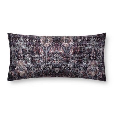 product image of Abstract Black & Multi Pillow by Loloi 558