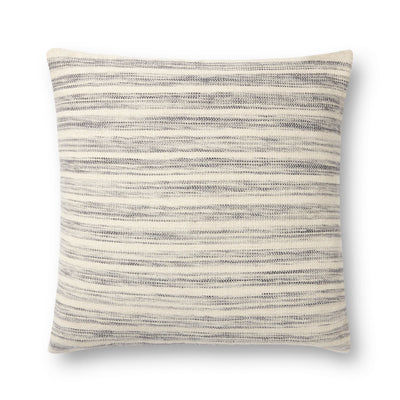 product image for Marielle Jacquard Woven Ivory/Stone Pillow Cover w/ Down Fill  - Open Box 1 22