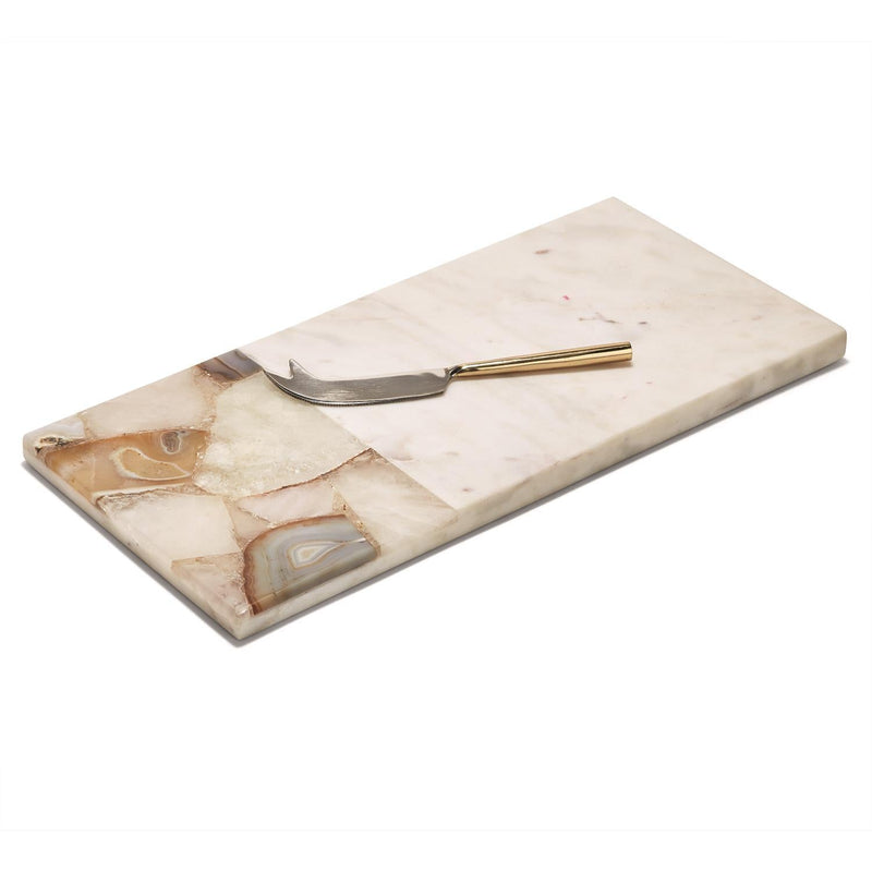 media image for Agate and Marble Serving Tray with Cheese Knife 292