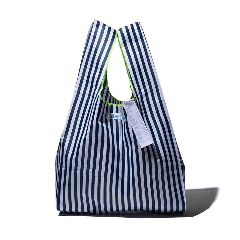 media image for School Tie Fabric Bag - Navy Blue x White 224