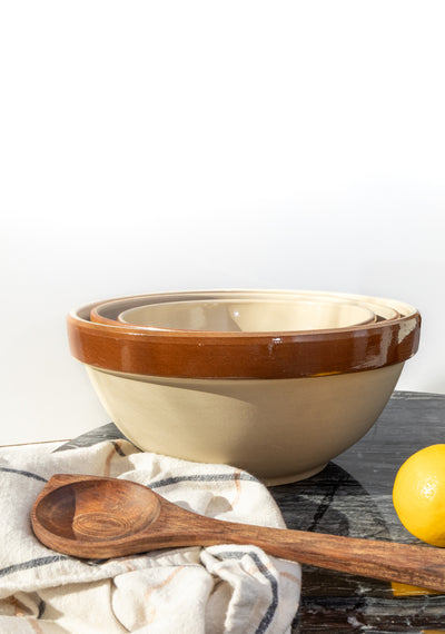 product image for Poterie Renault Vintage Round Mixing Bowls 17 41